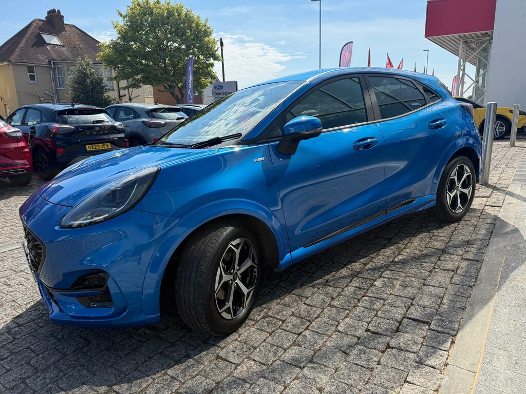 Ford Puma 1.0T Ecoboost Mhev St-line Suv Hybrid M GV25ULL Blue #3