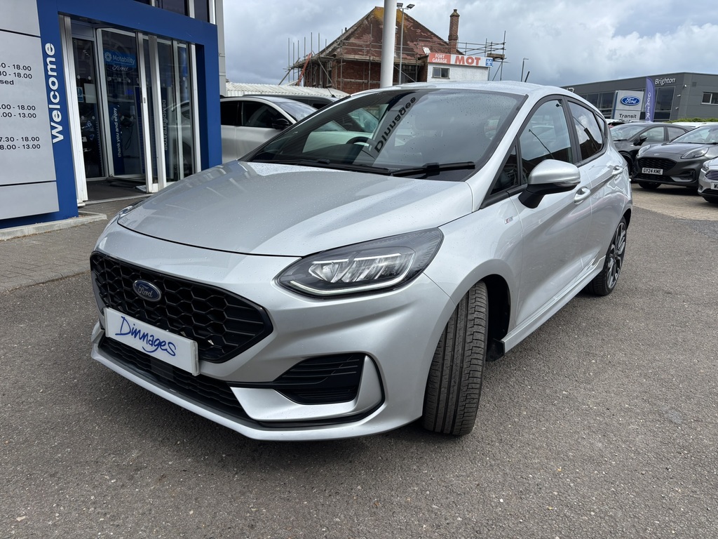 Ford Fiesta 1.0T Ecoboost St-line X Hatchback Manua GX23NMA Silver #3