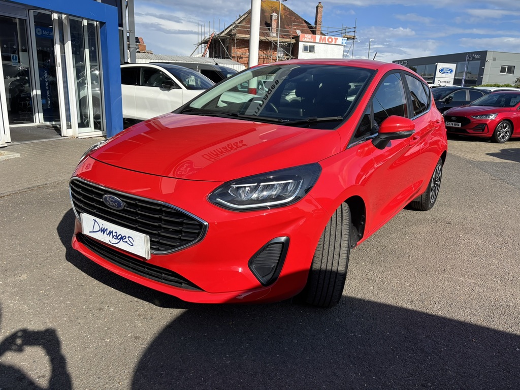 Ford Fiesta 1.0T Ecoboost Titanium Hatchback GY72BHK Red #3