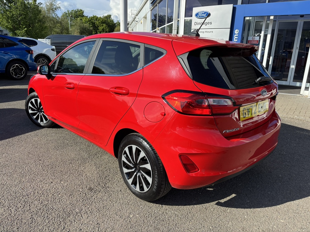 Ford Fiesta 1.0T Ecoboost Titanium Hatchback GY72BHK Red #5