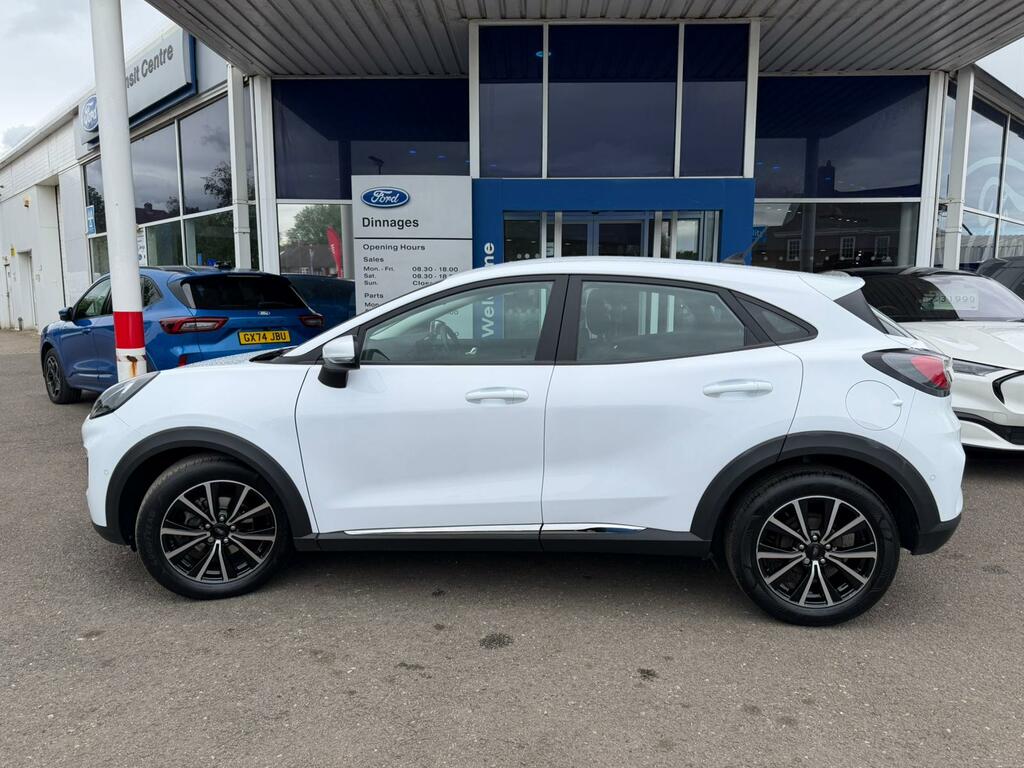 Ford Puma 1.0T Ecoboost Mhev Titanium Suv Hybrid GY73FJA White #4