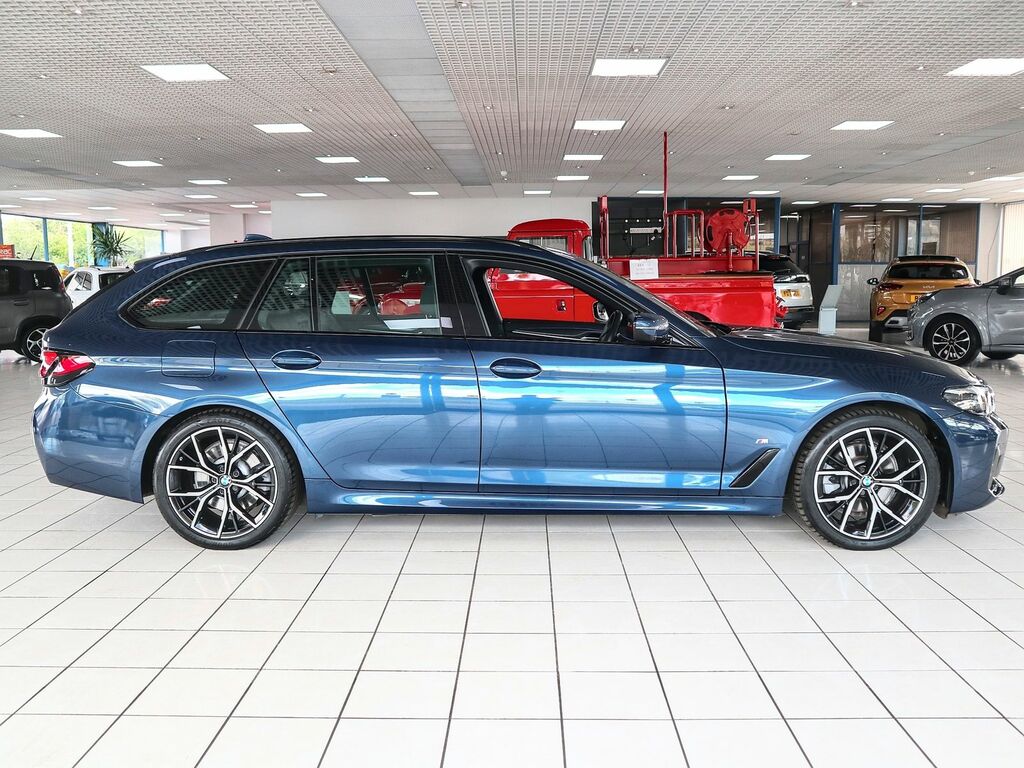 BMW 5 Series 2.0 520D M Sport Touring Mht Steptronic YP73KZA Blue #6