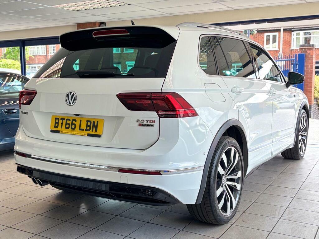 Volkswagen Tiguan 2.0 Tdi Bluemotion Tech R-line Dsg 4Motion Euro 6 BT66LBN White #6