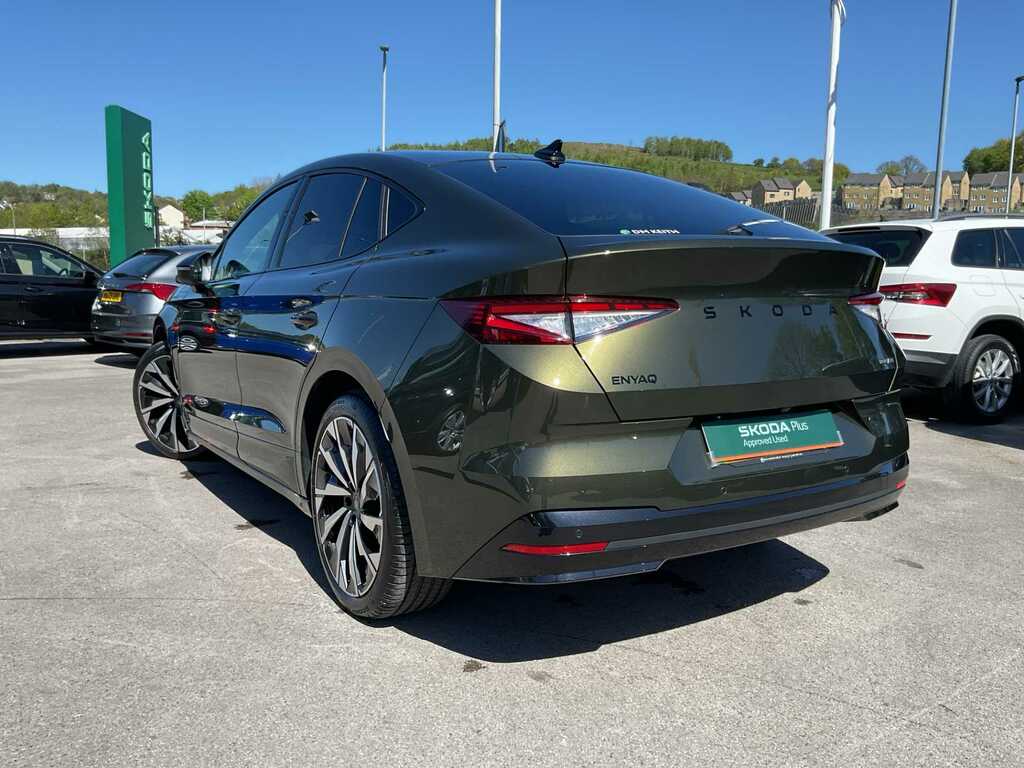 Skoda ENYAQ 210Kw 85X Sportline 82Kwh 4X4 YC26UAG Green #3