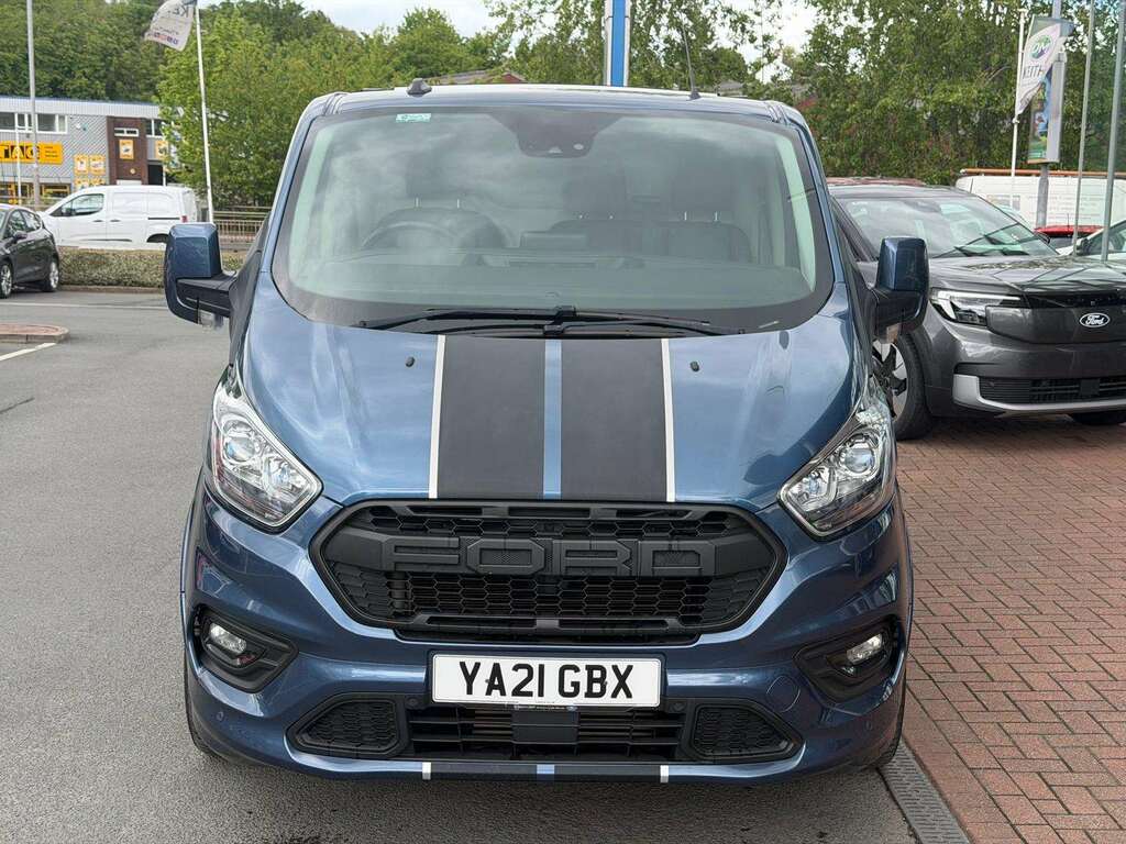 Ford Transit Custom 2.0 Ecoblue 185Ps Low Roof Sport Van YA21GBX Blue #2