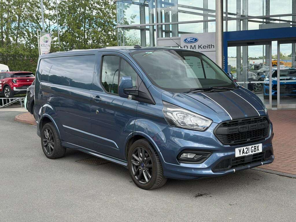 Ford Transit Custom 2.0 Ecoblue 185Ps Low Roof Sport Van YA21GBX Blue #3