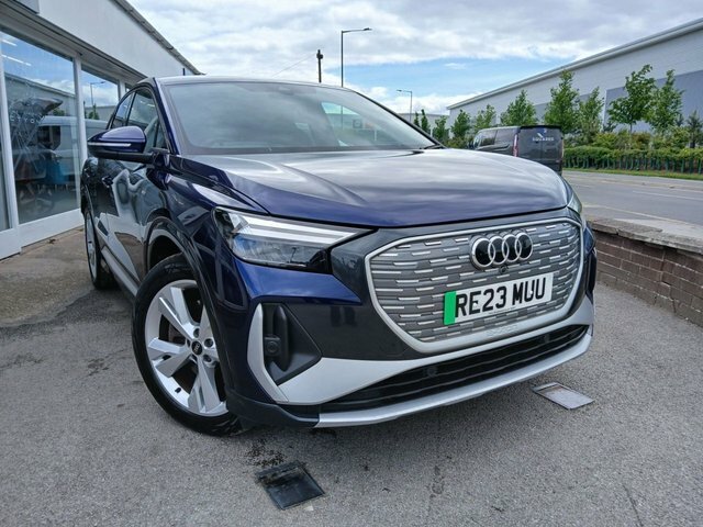 Audi Q4 E Tron 40 S Line Sportback 82Kwh 204 P RE23MUU Blue #4