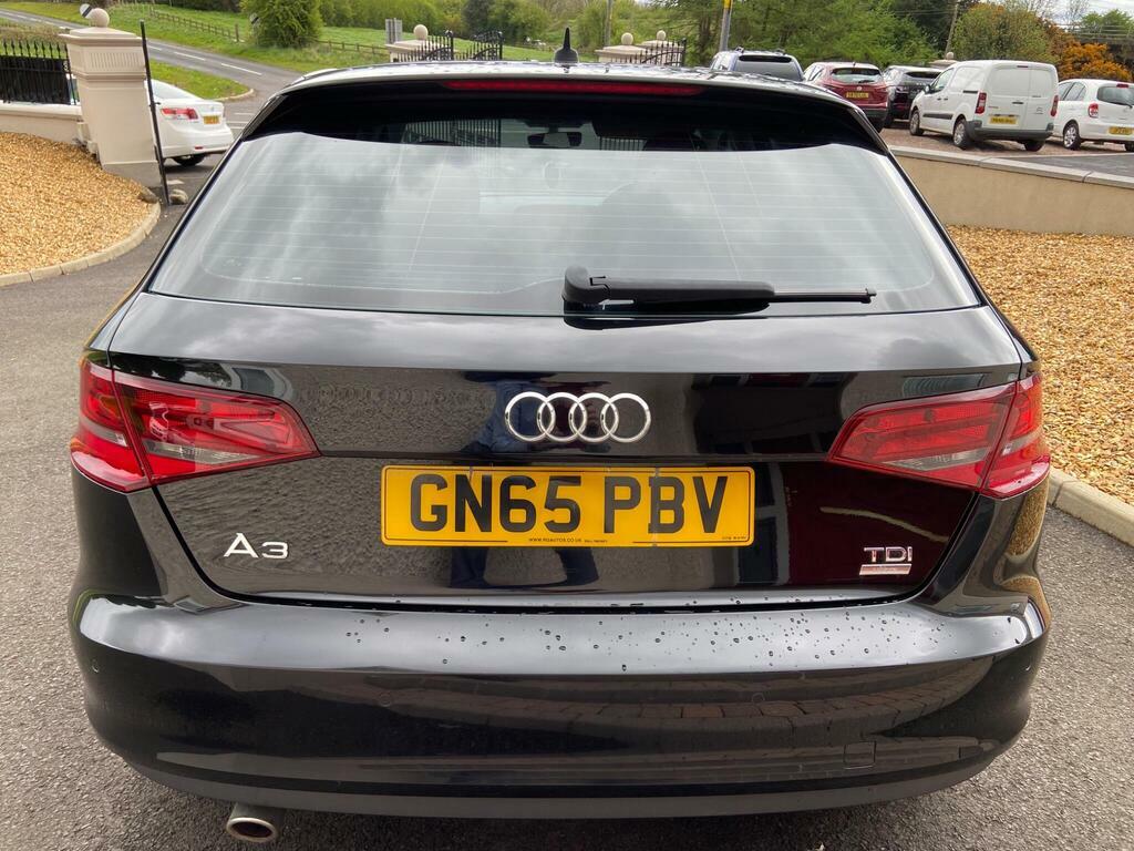 Audi A3 1.6 Tdi Sport Sportback Euro 6 S S GN65PBV Black #6