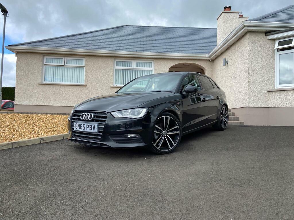 Audi A3 1.6 Tdi Sport Sportback Euro 6 S S GN65PBV Black #4