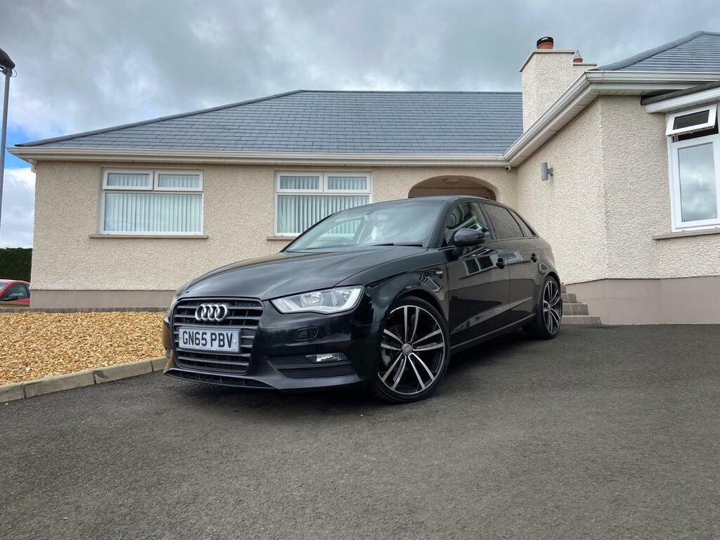 Audi A3 1.6 Tdi Sport Sportback Euro 6 S S GN65PBV Black #3