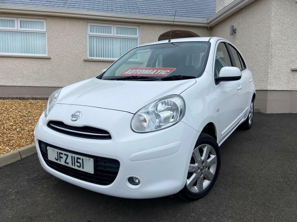 Nissan Micra 1.2 12V Acenta Cvt Euro 5 White #6