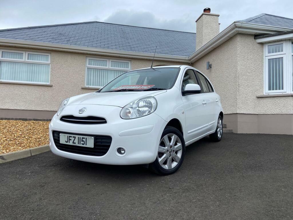 Nissan Micra 1.2 12V Acenta Cvt Euro 5 White #4