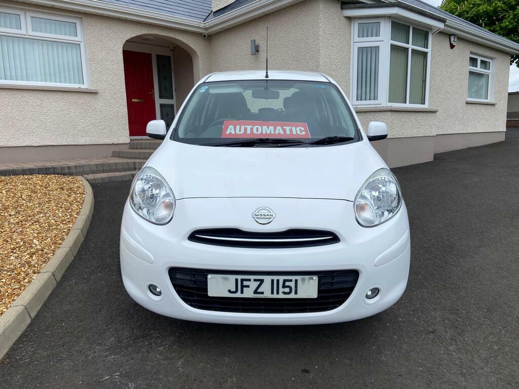 Nissan Micra 1.2 12V Acenta Cvt Euro 5 White #3