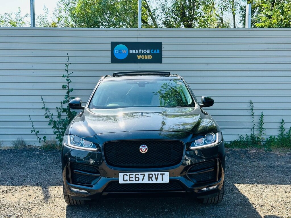 Jaguar F-Pace 2.0 D180 R-sport Awd Euro 6 Ss CE67RVT Black #2