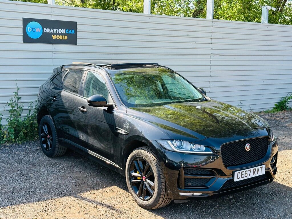 Jaguar F-Pace 2.0 D180 R-sport Awd Euro 6 Ss CE67RVT Black #4