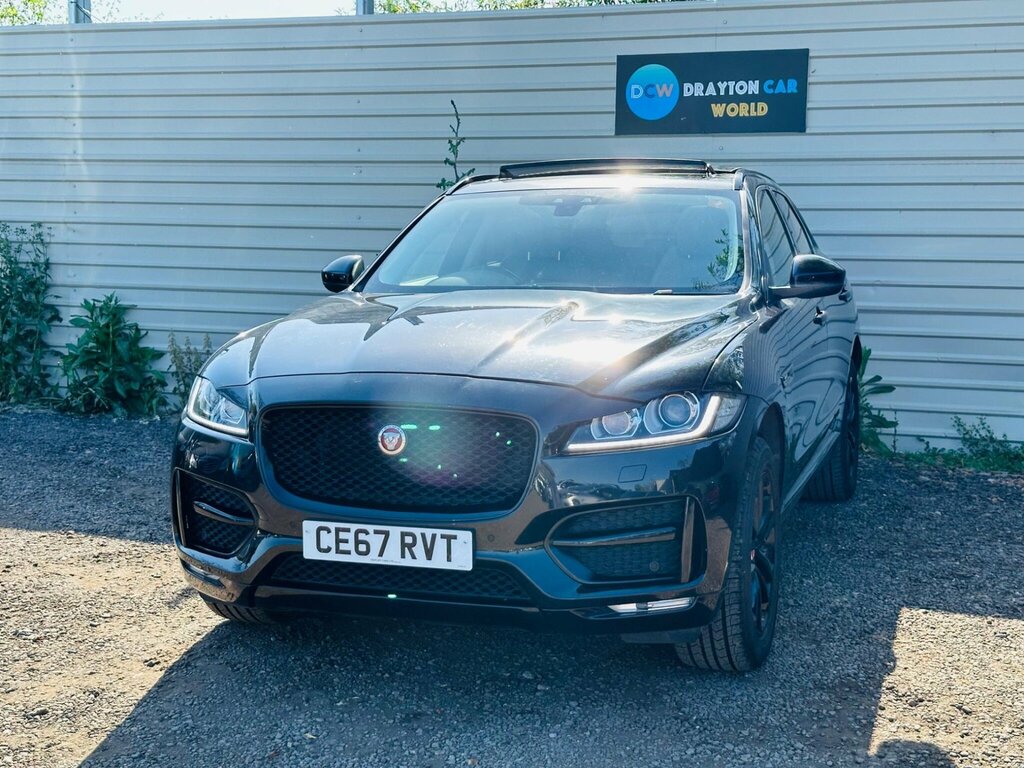 Jaguar F-Pace 2.0 D180 R-sport Awd Euro 6 Ss CE67RVT Black #6