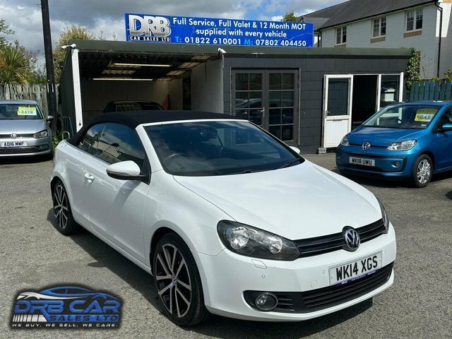 Volkswagen Golf 2.0 Tdi Bluemotion Tech Gt Cabriolet Ma White