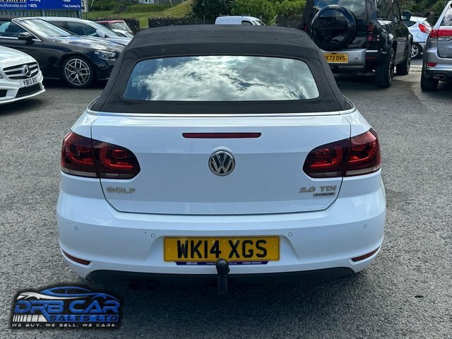 Volkswagen Golf 2.0 Tdi Bluemotion Tech Gt Cabriolet Ma WK14XGS White #5