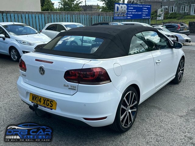 Volkswagen Golf 2.0 Tdi Bluemotion Tech Gt Cabriolet Ma WK14XGS White #6
