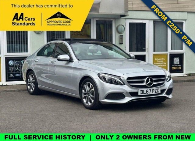 Mercedes-Benz C Class 2.1 C220d Sport Premium Saloon G-tron Silver