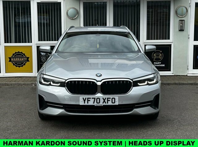 BMW 5 Series 2.0 520D Mht Se Touring Hybrid Steptron YF70XFO Silver #2