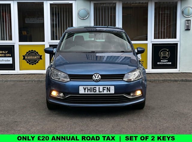 Volkswagen Polo 1.0 Bluemotion Tech Match Hatchback Man YH16LFN Blue #2