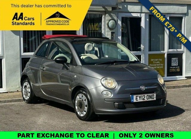Fiat 500C 0.9 Twinair Pop Convertible Euro Grey