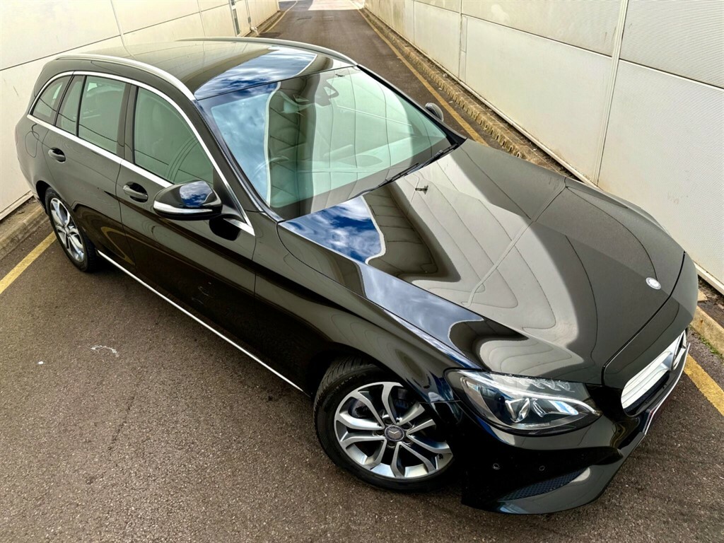 Mercedes-Benz C Class 2.1 C300h Bluetec Sport Estate Hybrid G RE15XKJ Black #3