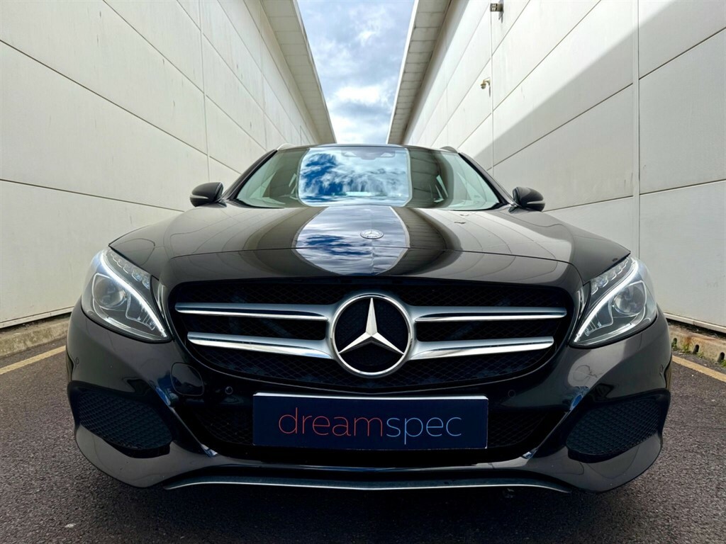 Mercedes-Benz C Class 2.1 C300h Bluetec Sport Estate Hybrid G RE15XKJ Black #2