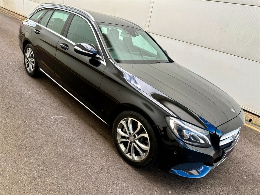 Mercedes-Benz C Class 2.1 C300h Bluetec Sport Estate Hybrid G RE15XKJ Black #6