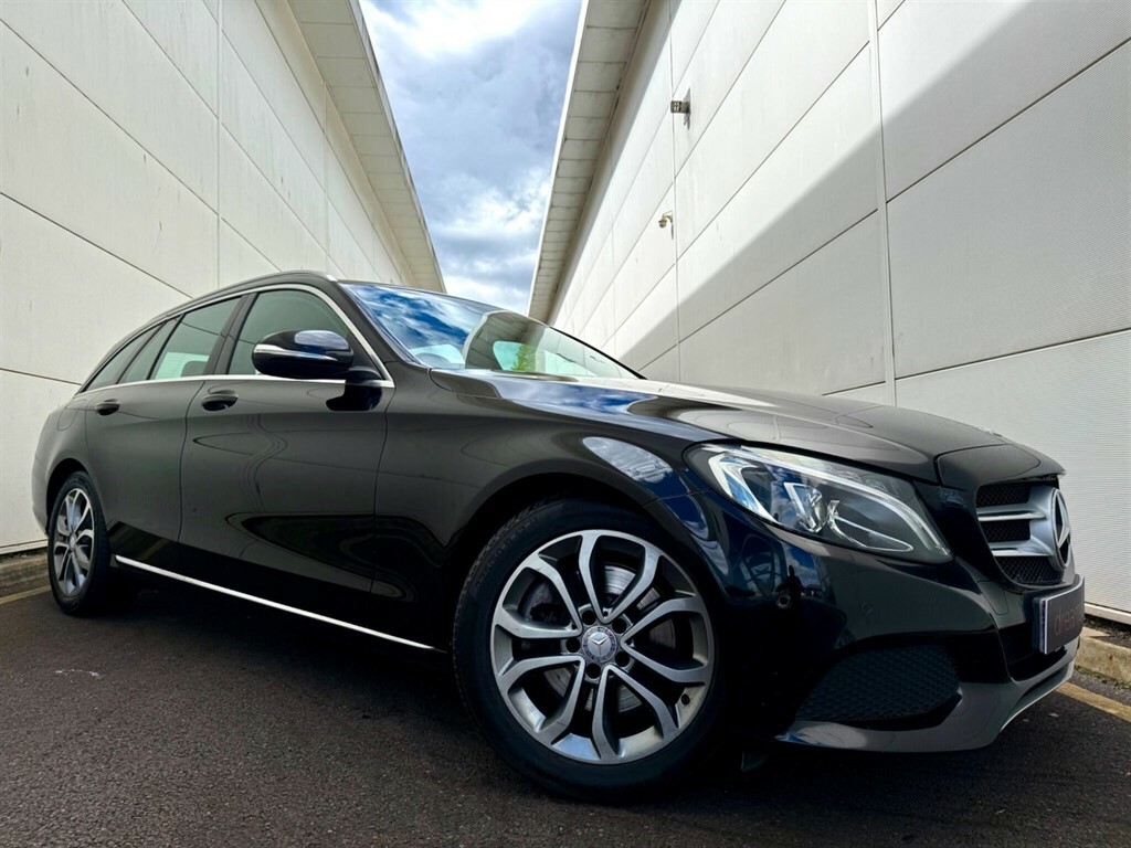 Mercedes-Benz C Class 2.1 C300h Bluetec Sport Estate Hybrid G RE15XKJ Black #4