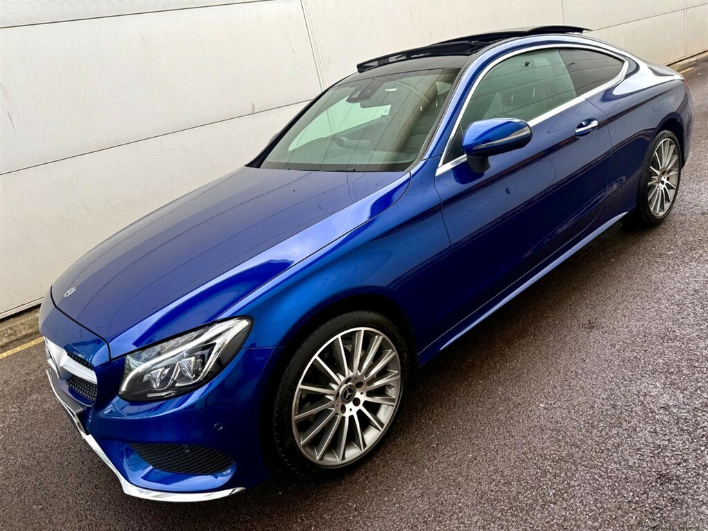 Mercedes-Benz C Class 2.0 Amg Line Premium Coupe G-tronic AV67KKZ Blue #6