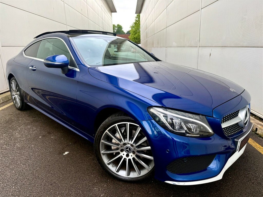Mercedes-Benz C Class 2.0 Amg Line Premium Coupe G-tronic AV67KKZ Blue #3