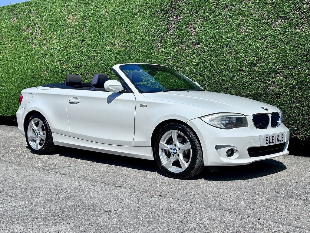 BMW 1 Series 2.0 118I Sport Convertible Euro SL61KJE White #2
