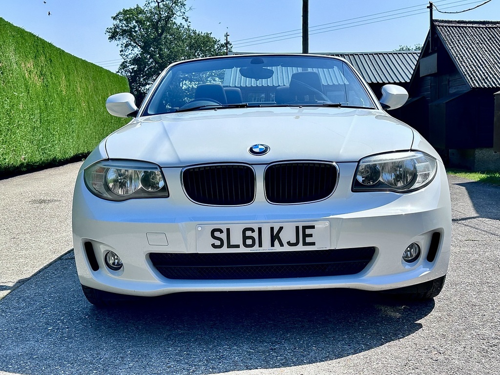 BMW 1 Series 2.0 118I Sport Convertible Euro SL61KJE White #5