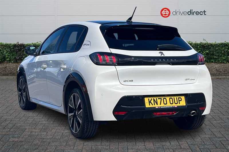 Peugeot 208 1.2 Puretech Gt Line Hatchback E KN70OUP White #5