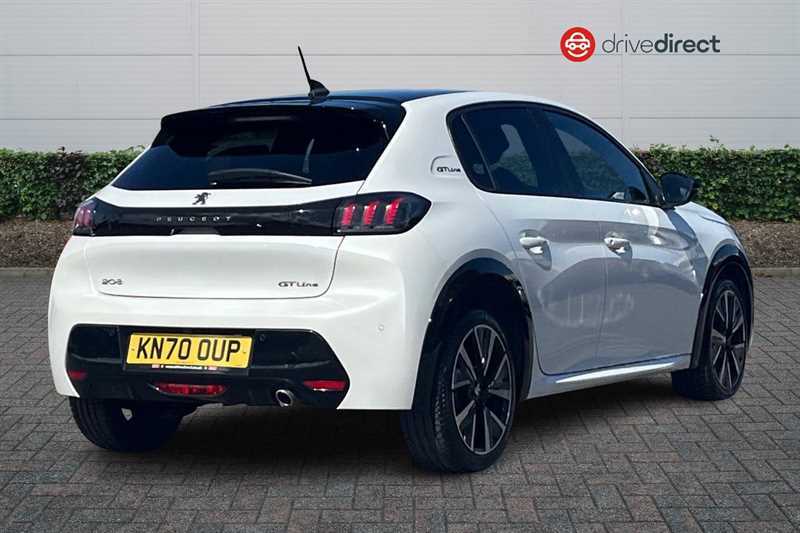 Peugeot 208 1.2 Puretech Gt Line Hatchback E KN70OUP White #3