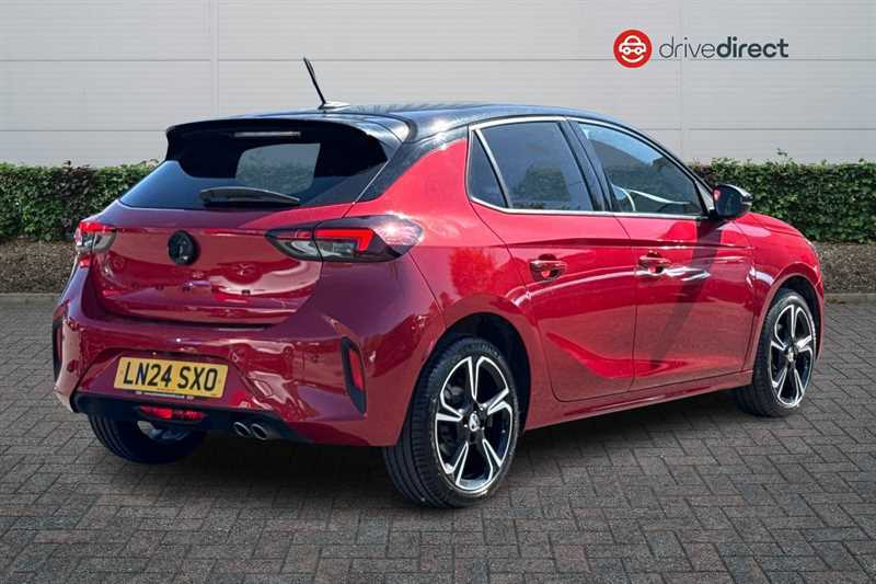 Vauxhall Corsa 1.2 Turbo Gs Hatchback Euro 6 Ss LN24SXO Red #3