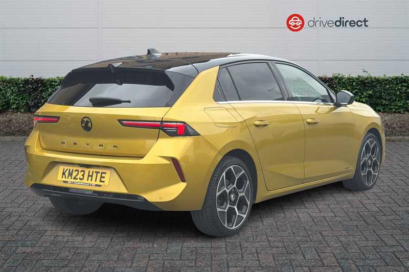 Vauxhall Astra 1.2 Turbo Ultimate Hatchback Euro KM23HTE Yellow #3