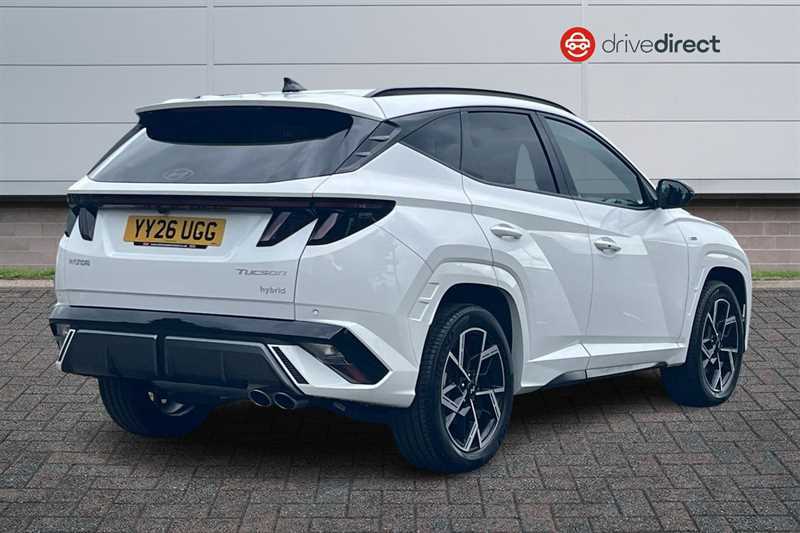 Hyundai Tucson 1.6 T-gdi N Line Suv Hybrid Euro 6 YY26UGG White #3