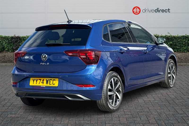 Volkswagen Polo 1.0 Tsi Match Hatchback Euro 6 YY74WEC Blue #3