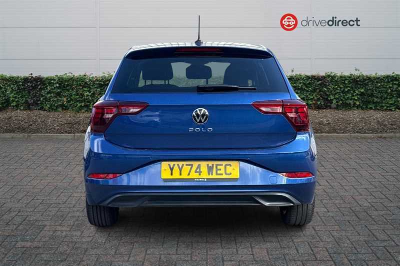 Volkswagen Polo 1.0 Tsi Match Hatchback Euro 6 YY74WEC Blue #4