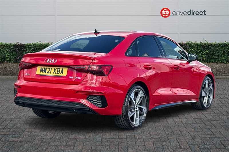 Audi A3 1.5 Tfsi 35 Edition 1 Saloon S Tronic E MW21XBA Red #3