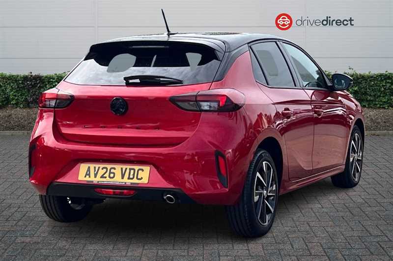 Vauxhall Corsa 1.2 Turbo Yes Hatchback Euro 6 AV26VDC Red #3