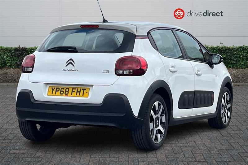 Citroen C3 1.2 Puretech Elle Hatchback Euro YP68FHT White #3