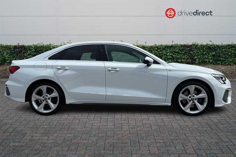 Audi A3 1.5 Tfsi 35 S Line Saloon Euro 6 KN70RKX White #2