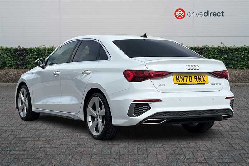 Audi A3 1.5 Tfsi 35 S Line Saloon Euro 6 KN70RKX White #5