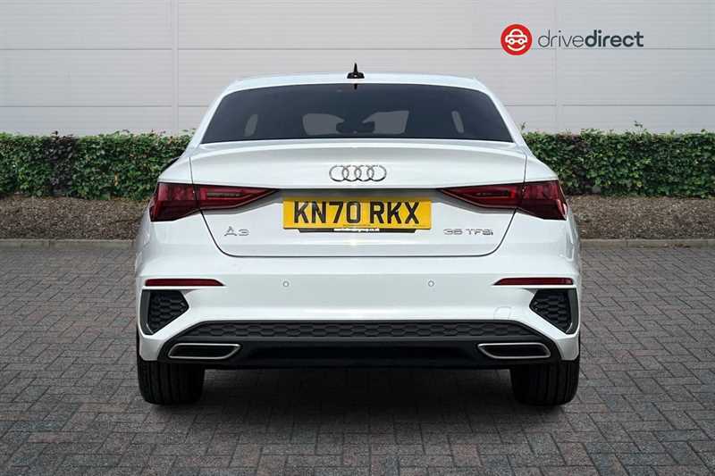 Audi A3 1.5 Tfsi 35 S Line Saloon Euro 6 KN70RKX White #4