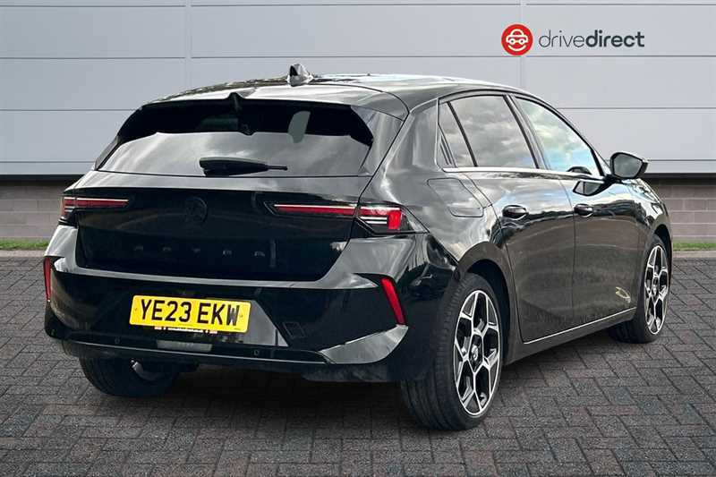 Vauxhall Astra 1.5 Turbo D Ultimate Hatchback Eur YE23EKW Black #3