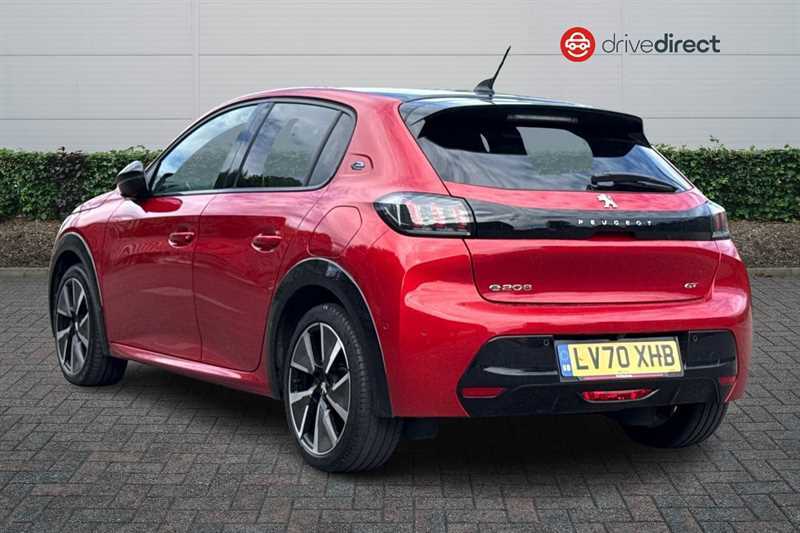 Peugeot e-208 50Kwh Gt Hatchback 136 Ps LV70XHB Red #5